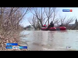 Накануне вода зашла в курганские СНТ и микрорайоны