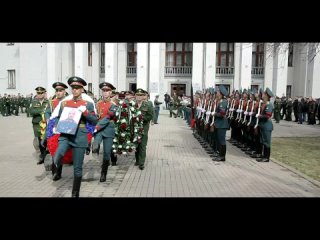 Церемония прощания по воинскому обряду.