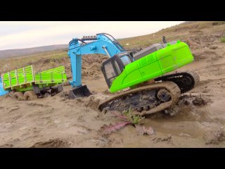 Zil 131 RC Truck Stuck in the MUD  6x6 Car dirt Riding