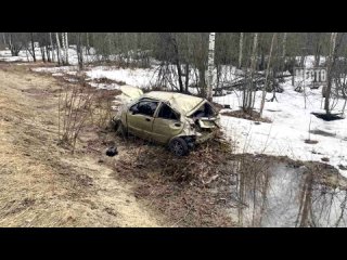 19-летний водитель загнал Матиз в кювет. Обзор аварий. Место происшествия Киров Первый городской