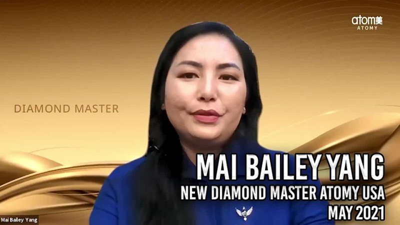 New Diamond Master Atomy USA May 2021, Mai Bailey