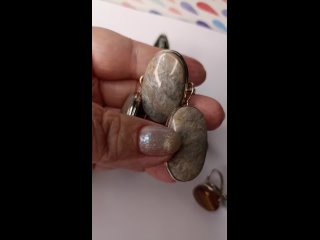 Солнечный камень серьги и кольцо 2000