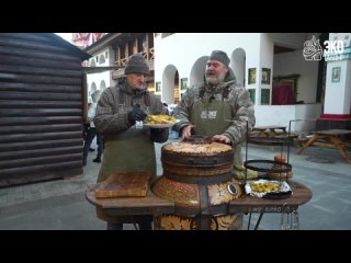 Кролик, тушеный в сметане, приготовленный в тандыре. Два Шефа у ЭкоТандыра