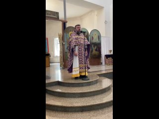 Воскресная проповедь иерея Виталия