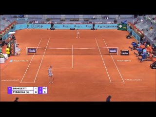 Lucia Bronzetti vs Elena Rybakina Full Match Highlights WTA Madrid Open