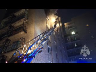 На пожаре в Великом Новгороде спасены два человека