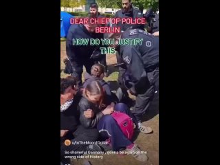 Berliner Polizei lste am Wochenende mit den bereits von Corona-Demos bekannten Methoden eine friedliche Demo gegen den isr