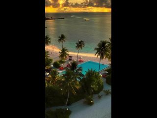 A cozy evening at the Sun Siyam Iru Veli hotel in the Maldives
