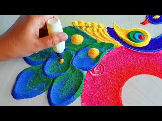 Satisfying video   Sand art   Sankranti rangoli   New year rangoli design