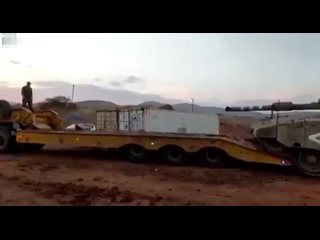 Самый идиотский способ погрузки тяжелой техники на примере танка Меркава.