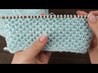 Brioche pearls - knitting pattern  Жемчуг из петель бриошь  узор спицами