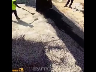 How this road is excavated.