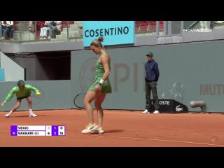 Donna Veki - Maria Sakkari (2024 Mutua Madrid Open - Round 2) Greek commentary