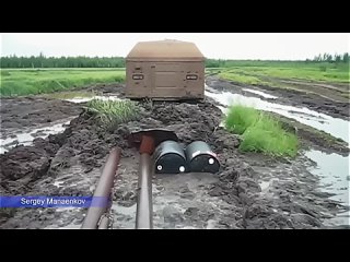 ДТ-30 Витязь прет по бездорожью. Зверь машина.