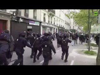 Este mircoles 1 de mayo se celebra en la capital francesa la manifestacin anual del Da de los Trabajadores, en la que los sin