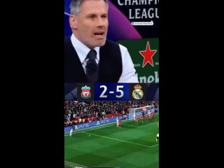 Jamie Carragher Emotional Reactions To Liverpool's 5-2 Humiliating Defeat To Real Madrid
