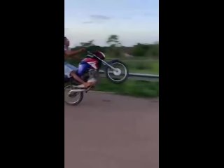 Idiots on motorcycles - Right on target