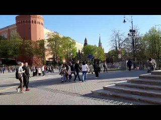 Москва. Прекрасная весенняя погода.