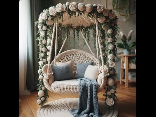 Luxury Knitted _ Crocheted Swing design ideas for crochet lovers