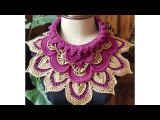 Multicolor ladies neck collar #necklace #crochet ideas #crochet #neck-collar AIB