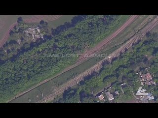 Counter-Battery fire on a German self-propelled gun PzH 2000 of the Ukrainian Armed Forces northwest of Dzerzhinsk (Toretsk)