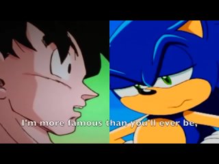 1. (OLD AND BAD) Son Goku vs Sonic The Hedgehog. Anything VS Dragon Ball