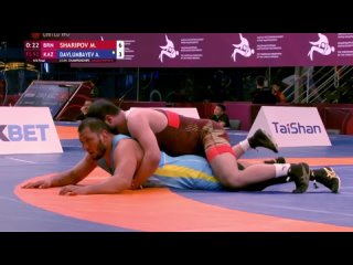 Asian2024 92kg Magomed SHARIPOV (BRN) vs. Adilet DAVLUMBAYEV (KAZ)