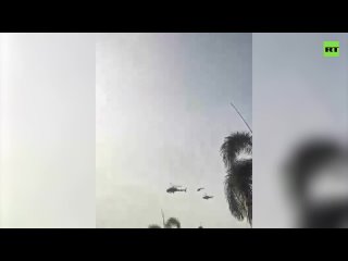 Military helicopters collide during parade rehearsal in Malaysia