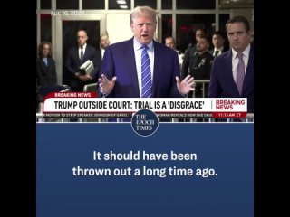 Trump: This is a trial that should have never been brought.