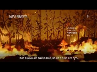 Причина 90% лесных пожаров - человек. Убедись, что этот человек не ты