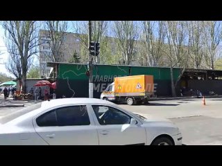 В Мелитополе идет ремонт дороги на проспекте 50-летия Победы