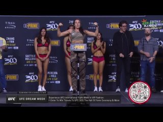 jessica andrade vs marina rodriguez - ufc 300 ceremonial weigh-in