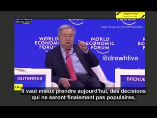 (Partie 5) Contrôle: António Guterres dit aux politiciens de FAÇONNER L’OPINION du public!