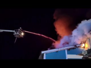 Пожар на Пойме  в Ижевске