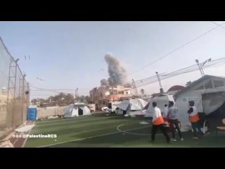 Palestinian Red Crescent shares footage of alleged strikes by Israeli forces in Khan Yunis