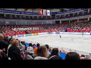 Камила Валиева. Контрольные прокаты 2021: Сильнейшая женская разминка перед ПП (Figure skating)