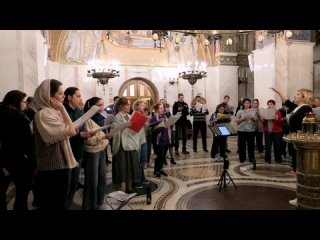 Н. Уваров -“Ангел вопияше“ (репетиция в храме Покрова Пресвятой Богородицы в Ясенево)