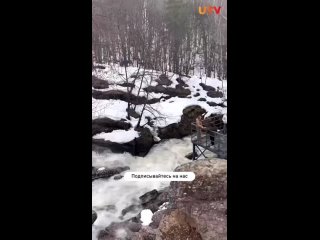 Оживленный водопад “Кук-Караук“ в Ишимбайском районе