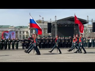 Генеральная репетиция одного из самых значимых событий в истории нашей страны  парада Победы  началась в Чите.