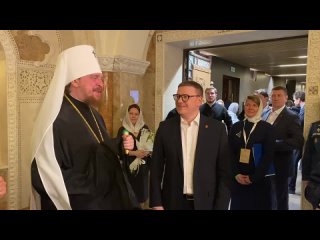 Губернатор Алексей Текслер поблагодарил всех, причастных к возведению Хрситорождественского собора