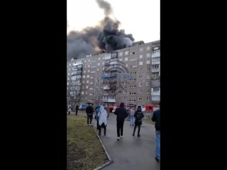 🔥Новые кадры пожара на улице Чердынская.