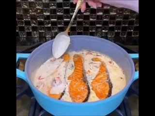 Шикарная рыба с соусом