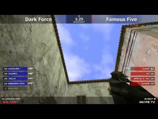 Stream cs 1.6 // Famous Five -vs- Dark Force // Final kz CUP#4 @ by kn1fe