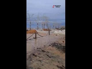 Прорвало дамбу в Северном Казахстане. Вода начала стремительно прибывать в Ишиме