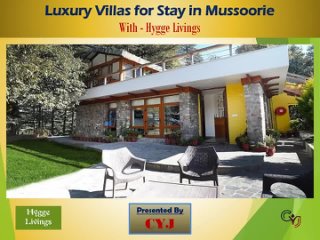 Luxury Villas with Private Pool for Rent in Mussoorie