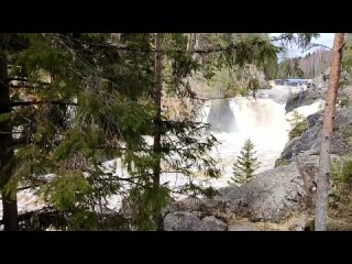 Водопад Кивач. Карелия.