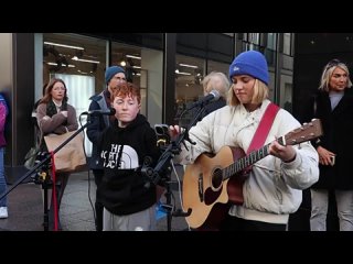 13 Year Old STOPS TRAFFIC With AMAZING Performance Tennessee Whiskey Chris Stapleton Allie Sherlock
