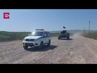 Видео вывода российских миротворцев из Карабаха,