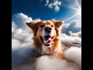 собака купается в облаках (нейрокосмос)