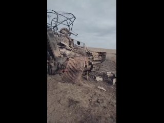 Уничтоженый Т-64БВ боевиков ВСУ.